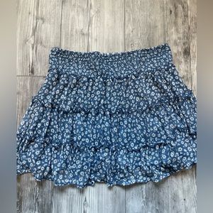 NEW blue w/ white flower skirt from aerie size XL